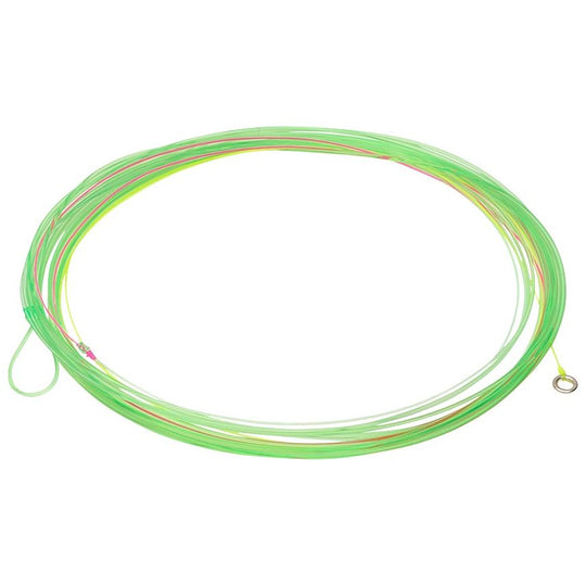 RIO Euro Nymph Leader with Tippet Ring Chartreuse / Pink / Yellow Image 01