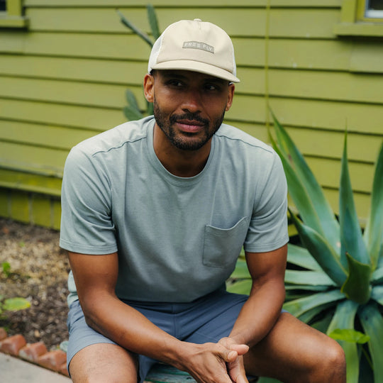 Free Fly Men's Bamboo Flex Pocket Tee Image 01