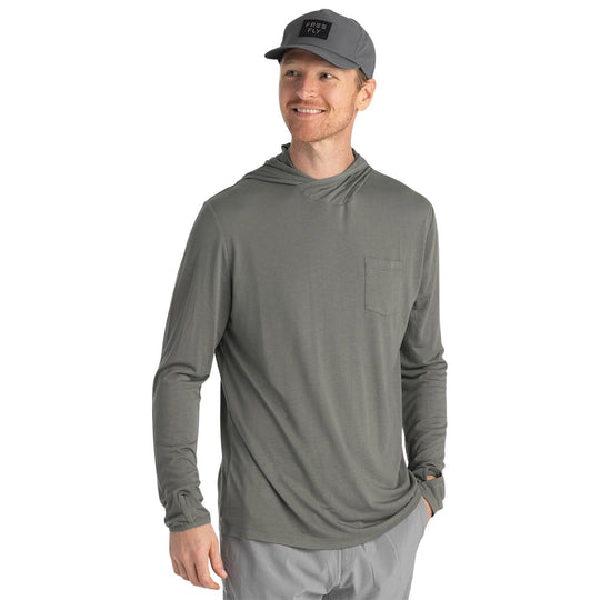 Free Fly Men's Bamboo Lightweight Hoodie Fatigue Image 01
