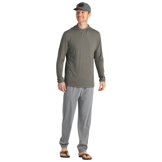 Free Fly Men's Bamboo Lightweight Hoodie Fatigue Image 03