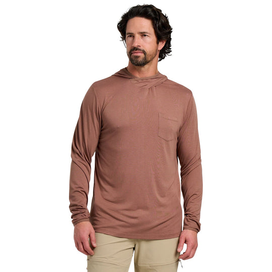 Free Fly Men's Bamboo Lightweight Hoodie Nutmeg Image 01