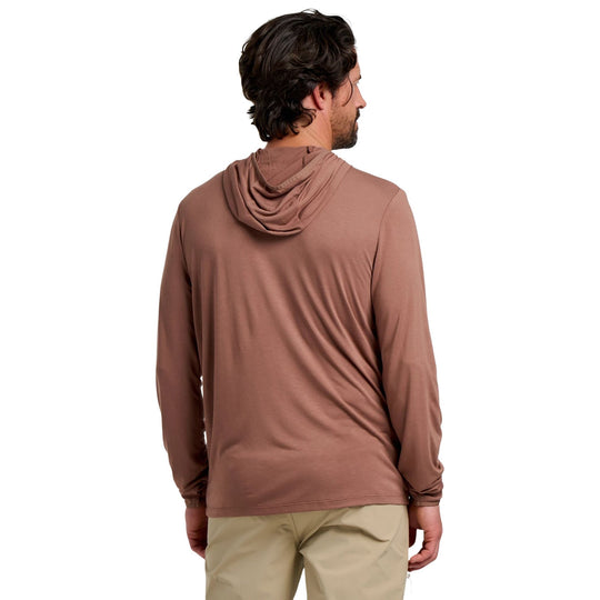 Free Fly Men's Bamboo Lightweight Hoodie Nutmeg Image 02