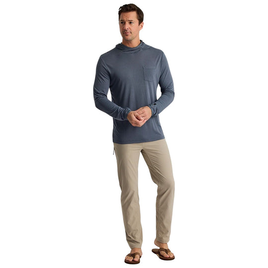 Free Fly Men's Bamboo Lightweight Hoodie Storm Cloud Image 02