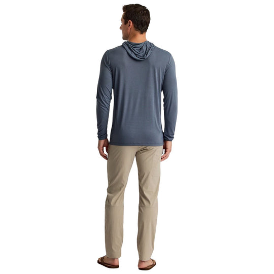 Free Fly Men's Bamboo Lightweight Hoodie Storm Cloud Image 03