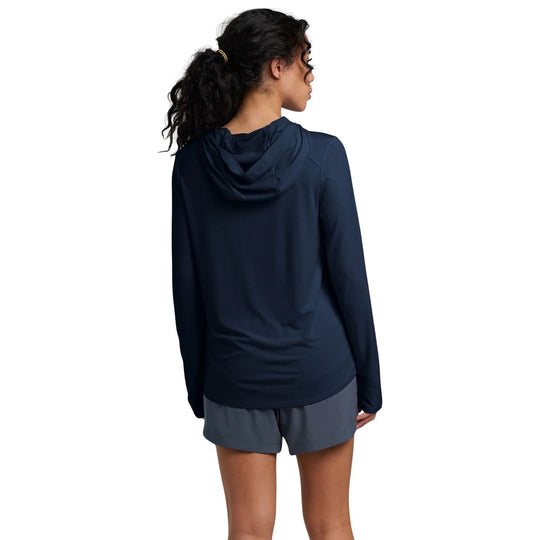 Free Fly Women's Bamboo Shade Hoodie II Deep Navy Image 02