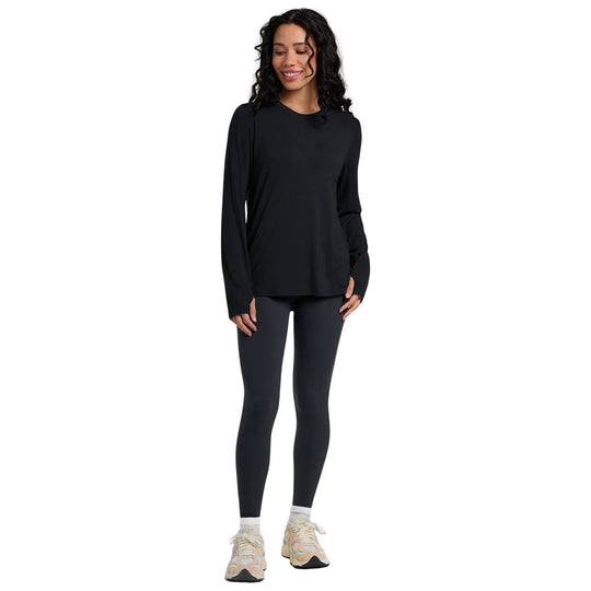 Free Fly Women's Bamboo Shade Long Sleeve II Black Image 03