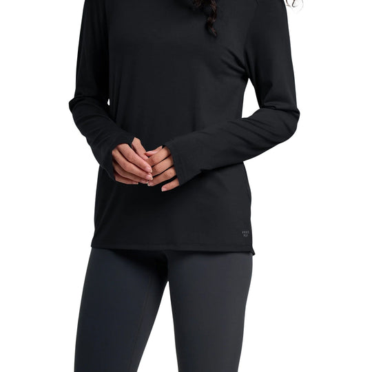 Free Fly Women's Bamboo Shade Long Sleeve II Black Image 04