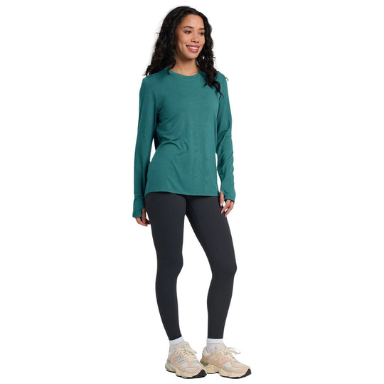 Free Fly Women's Bamboo Shade Long Sleeve II Sea Pine Image 03