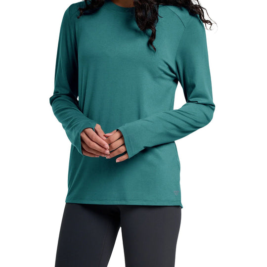 Free Fly Women's Bamboo Shade Long Sleeve II Sea Pine Image 04
