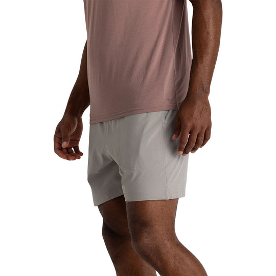Free Fly Men's Lined Active Breeze Short - 5.5" Cement Image 01