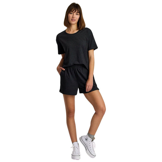 Free Fly Women's Bamboo Flex Sunday Short Heather Black Image 03