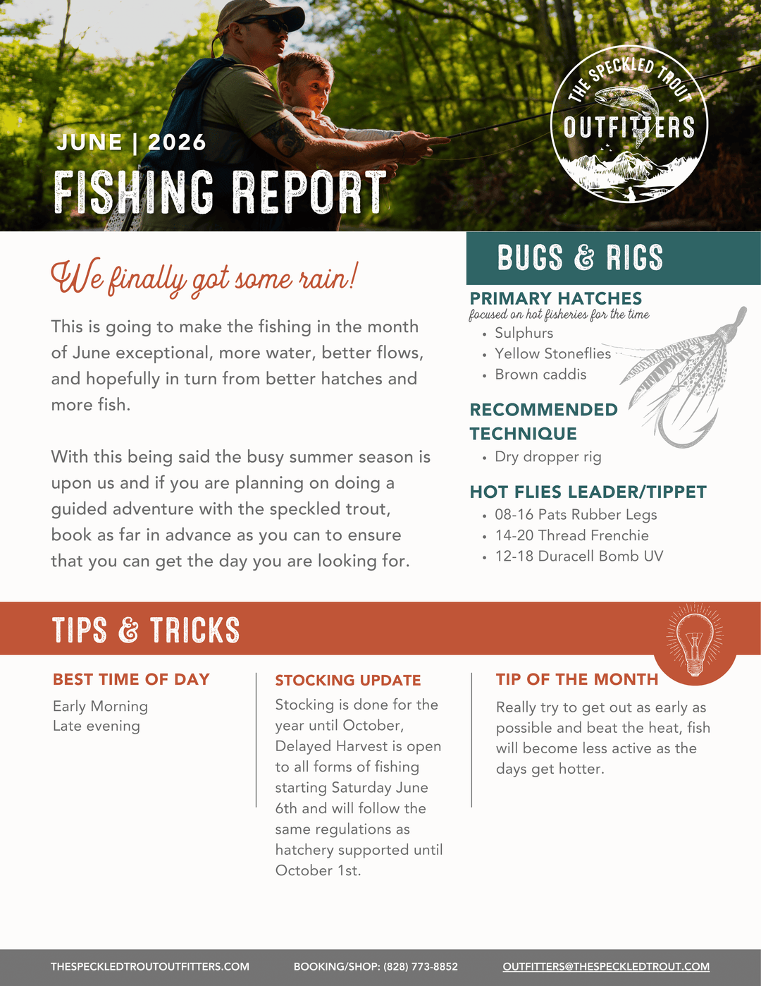 June Fishing Report: Rain, Rising Water, and Summer Trout Opportunities