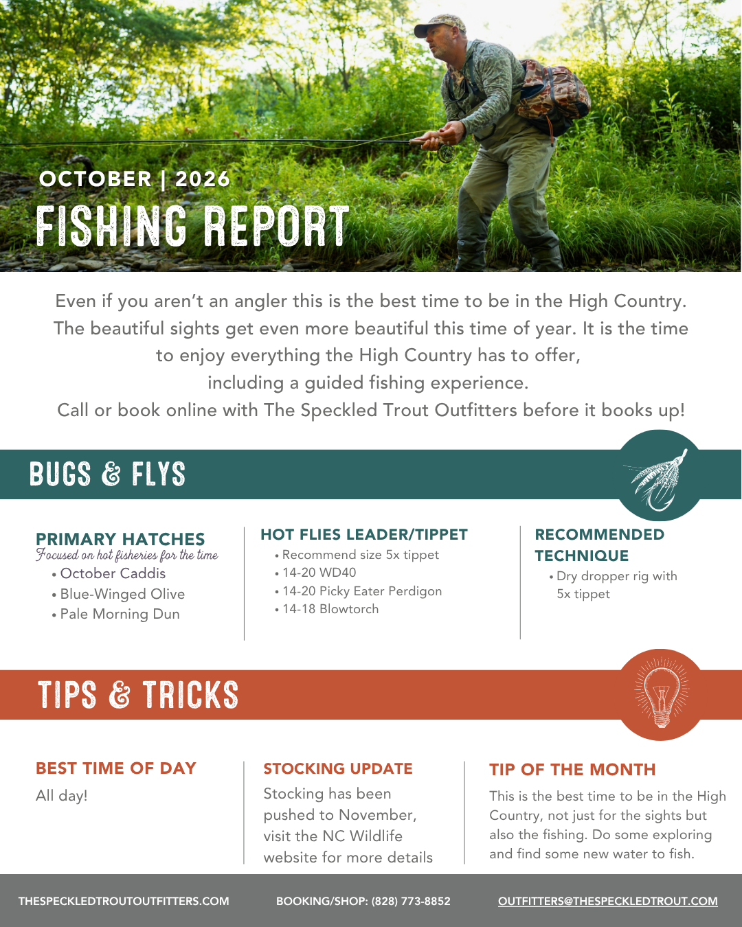 October Fishing Report: Fall on the Water in the High Country