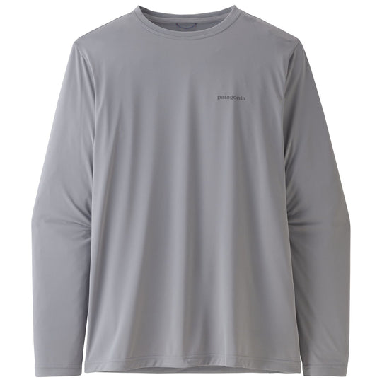 Patagonia Men's Long-Sleeved Cap Cool Daily Fish Graphic Shirt Fitz Roy Trout: Salt Grey Image 02