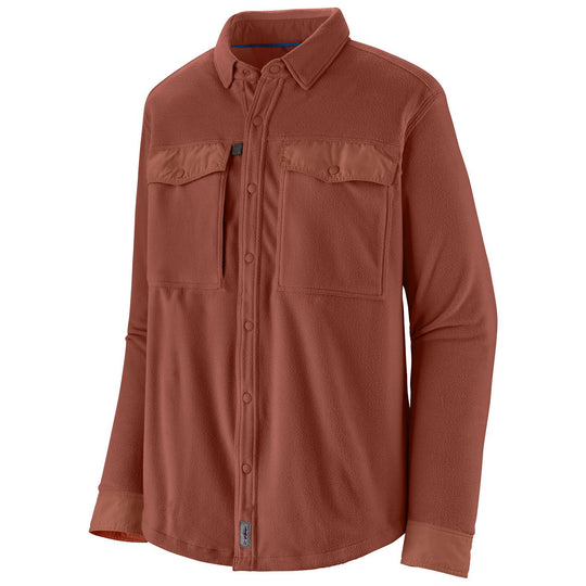 Patagonia Men's Long Sleeved Early Rise Snap Shirt Burl Red Image 01