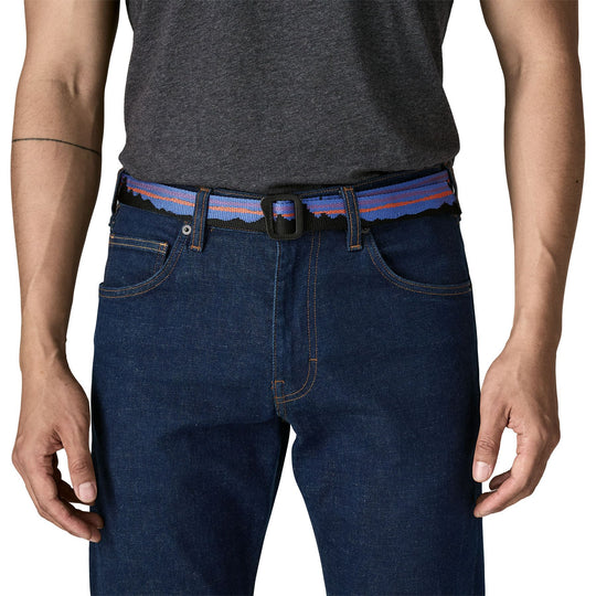 Patagonia Friction Belt Fitz Roy Belt: Black Image 02