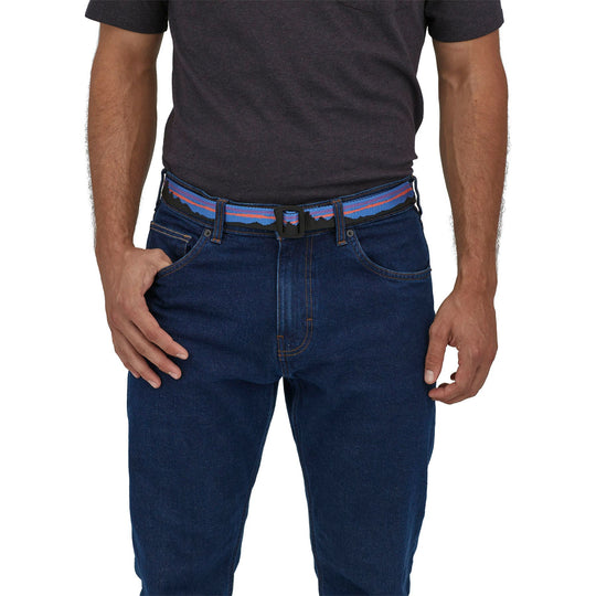 Patagonia Friction Belt Fitz Roy Belt: Black Image 04