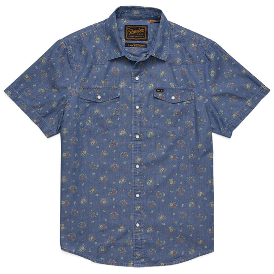 Howler Brothers H Bar B Snapshirt Bouquets : Washed Indigo Image 01
