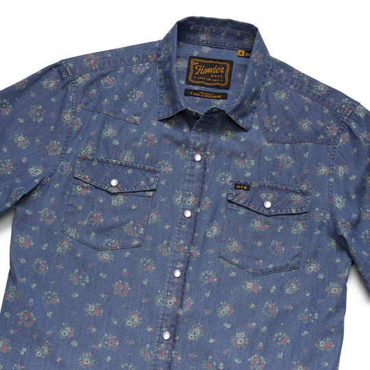 Howler Brothers H Bar B Snapshirt Bouquets : Washed Indigo Image 02