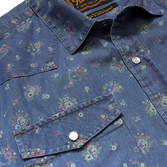 Howler Brothers H Bar B Snapshirt Bouquets : Washed Indigo Image 05