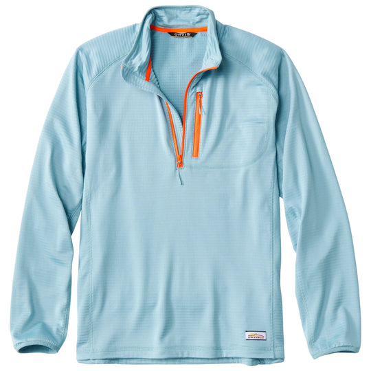 Orvis Horseshoe Hills Fleece 1/4-Zip Mineral Blue Image 01