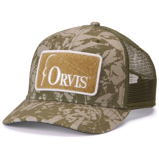Orvis Ripstop Covert Trucker Hat Leaf Camo Image 01
