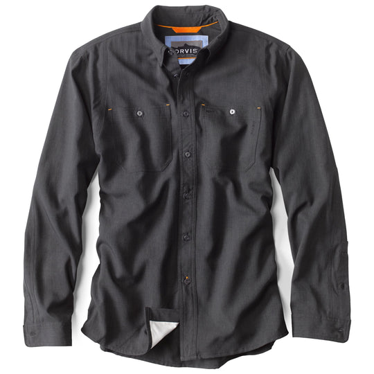 Orvis Tech Chambray LS Work Shirt Black Image 01