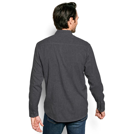 Orvis Tech Chambray LS Work Shirt Black Image 04