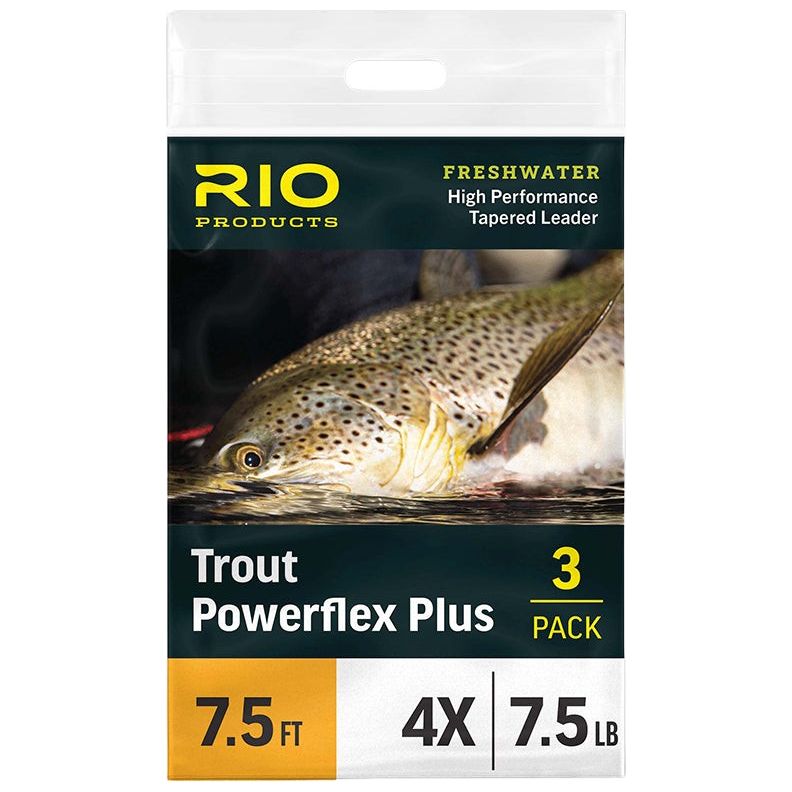 RIO Powerflex Plus Trout Leader 3 Pack Image 01