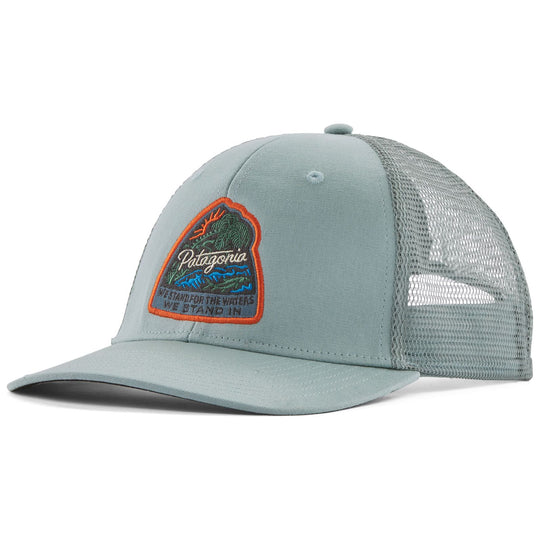Patagonia Take a Stand Trucker Hat Bayou Badge: Thermal Blue Image 01
