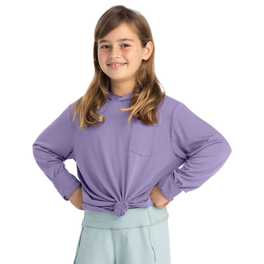 Free Fly Youth Bamboo Shade Hoodie Bright Lavender Image 01