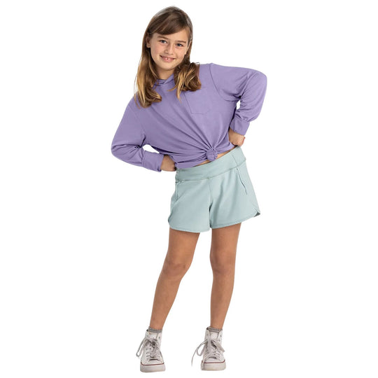 Free Fly Youth Bamboo Shade Hoodie Bright Lavender Image 02