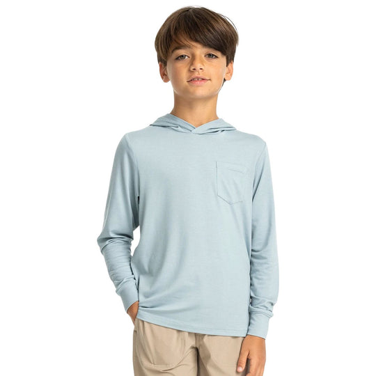 Free Fly Youth Bamboo Shade Hoodie Ocean Mist Image 01