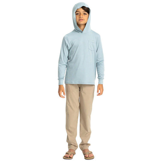 Free Fly Youth Bamboo Shade Hoodie Ocean Mist Image 02