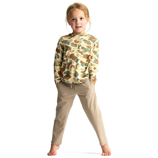 Free Fly Youth Bamboo Shade Hoodie Vintage Camo Image 03