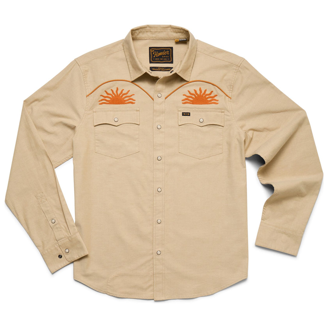 Howler Brothers Crosscut Deluxe Longsleeve El Sol : Gold Image 01