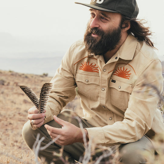 Howler Brothers Crosscut Deluxe Longsleeve El Sol : Gold Image 07