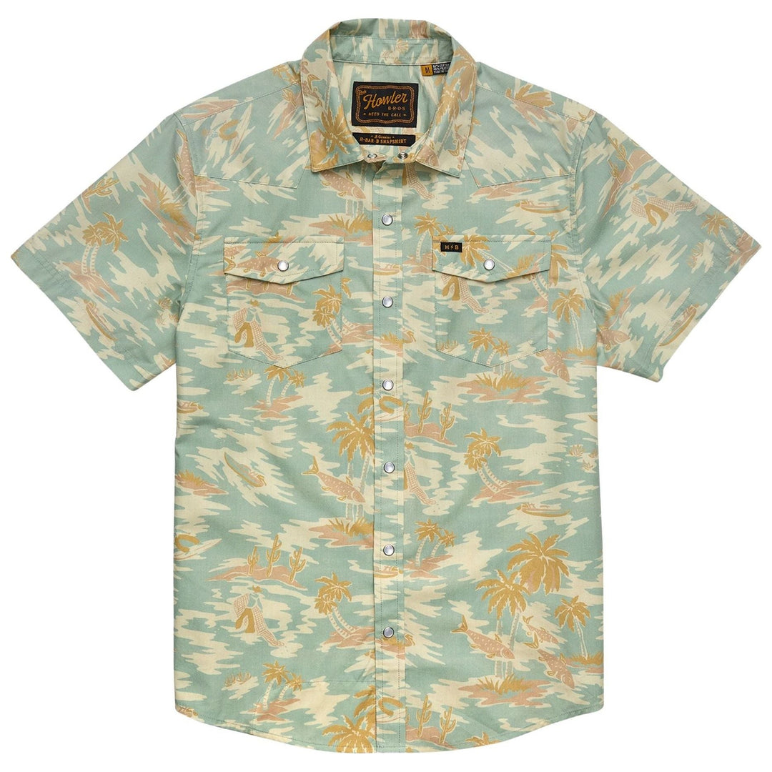 Howler Brothers H Bar B Snapshirt Dreamland : Seafoam Image 01