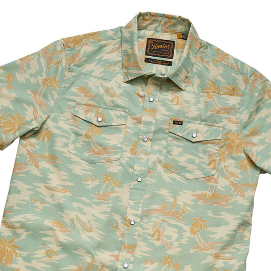 Howler Brothers H Bar B Snapshirt Dreamland : Seafoam Image 04