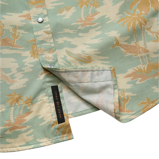 Howler Brothers H Bar B Snapshirt Dreamland : Seafoam Image 06