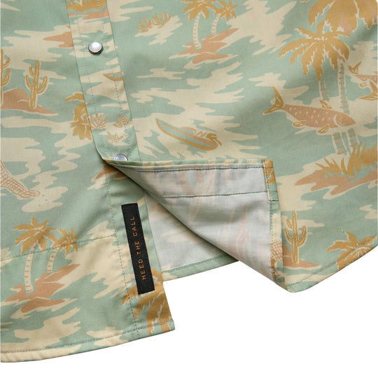 Howler Brothers H Bar B Snapshirt Dreamland : Seafoam Image 06