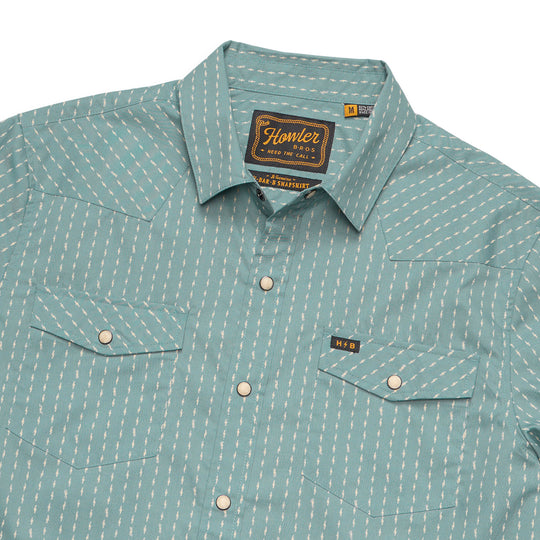 Howler Brothers H Bar B Snapshirt Power Lines : Smoke Blue Image 02