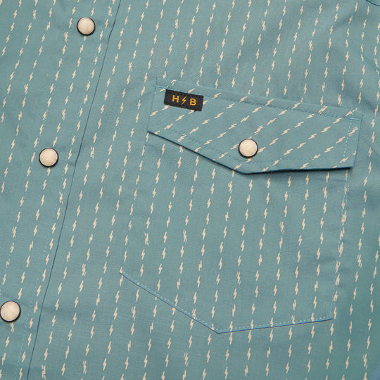 Howler Brothers H Bar B Snapshirt Power Lines : Smoke Blue Image 05