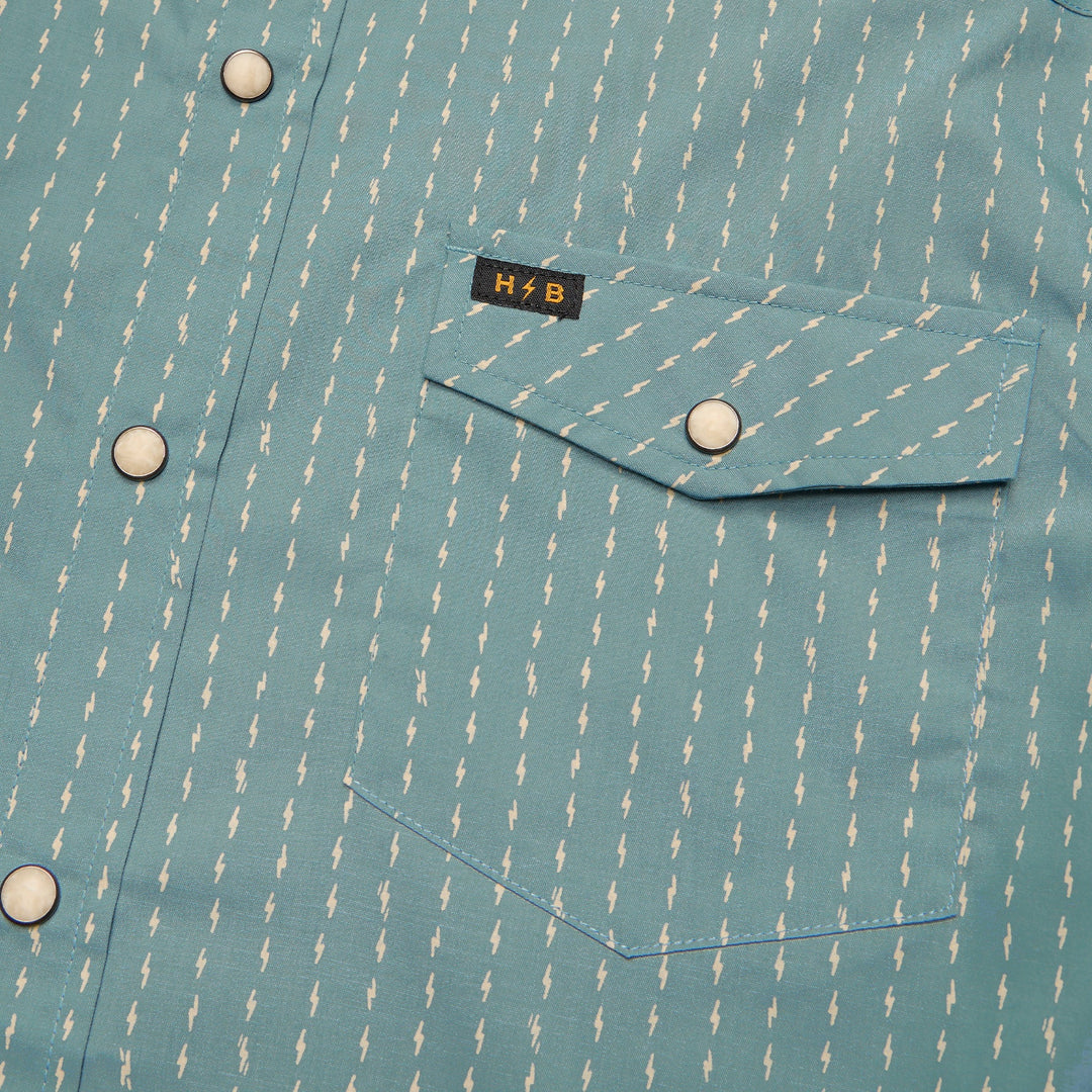 Howler Brothers H Bar B Snapshirt Power Lines : Smoke Blue Image 05