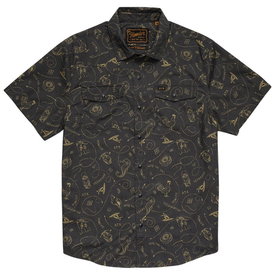 Howler Brothers H Bar B Snapshirt Sea Rodeo : Antique Black Image 01