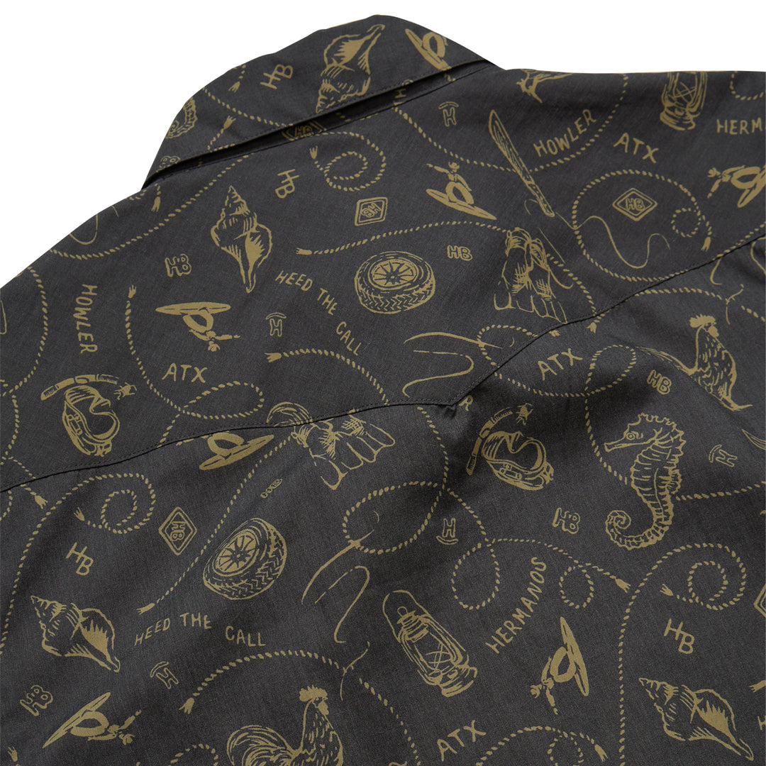 Howler Brothers H Bar B Snapshirt Sea Rodeo : Antique Black Image 06