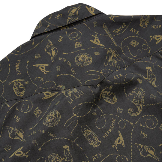 Howler Brothers H Bar B Snapshirt Sea Rodeo : Antique Black Image 06
