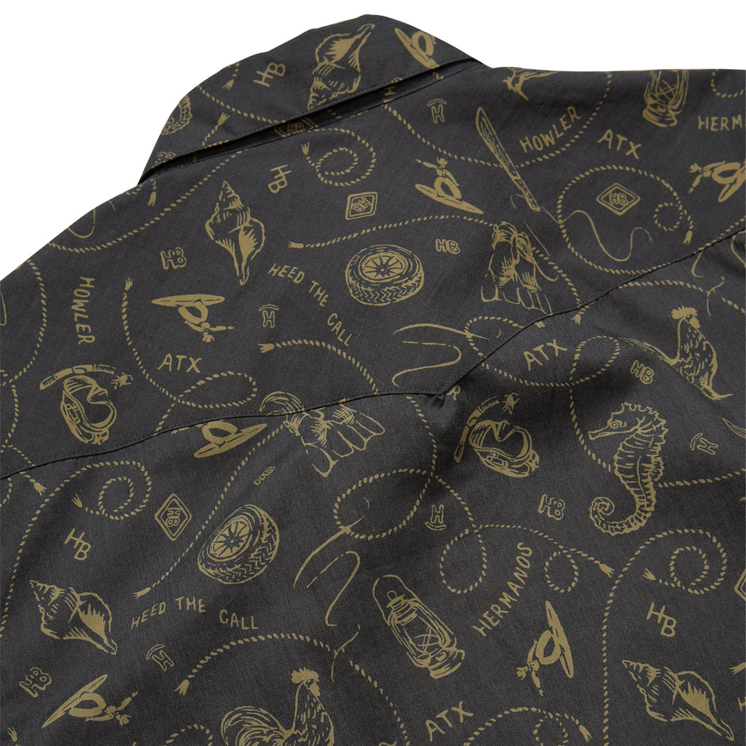 Howler Brothers H Bar B Snapshirt Sea Rodeo : Antique Black Image 06