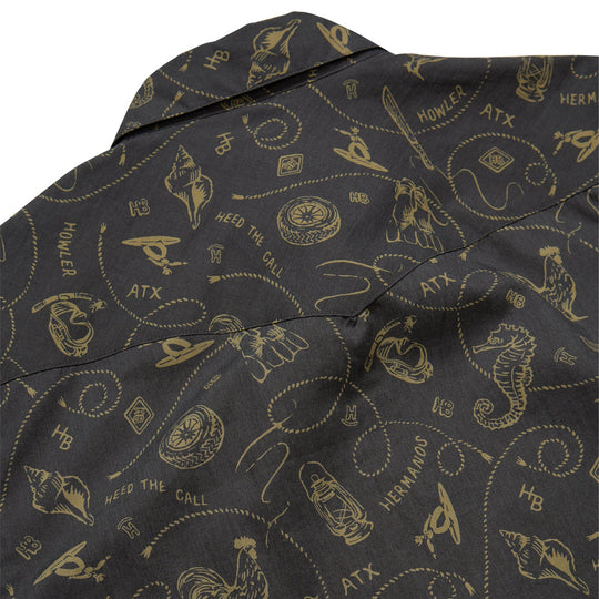Howler Brothers H Bar B Snapshirt Sea Rodeo : Antique Black Image 06