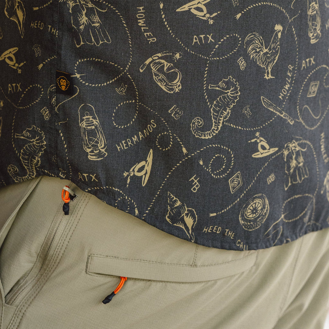 Howler Brothers H Bar B Snapshirt Sea Rodeo : Antique Black Image 07